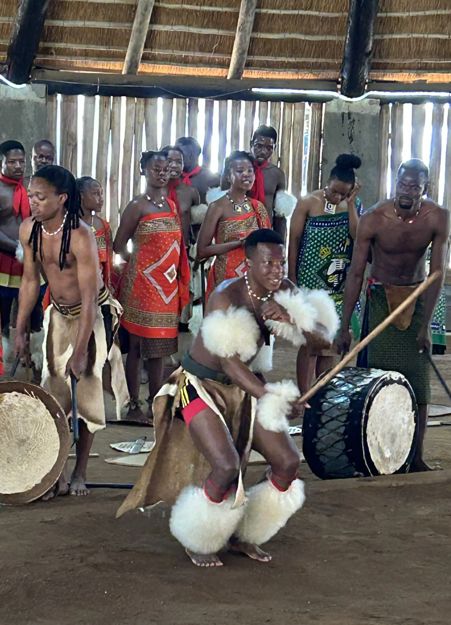 Traditional Swazi dance performance