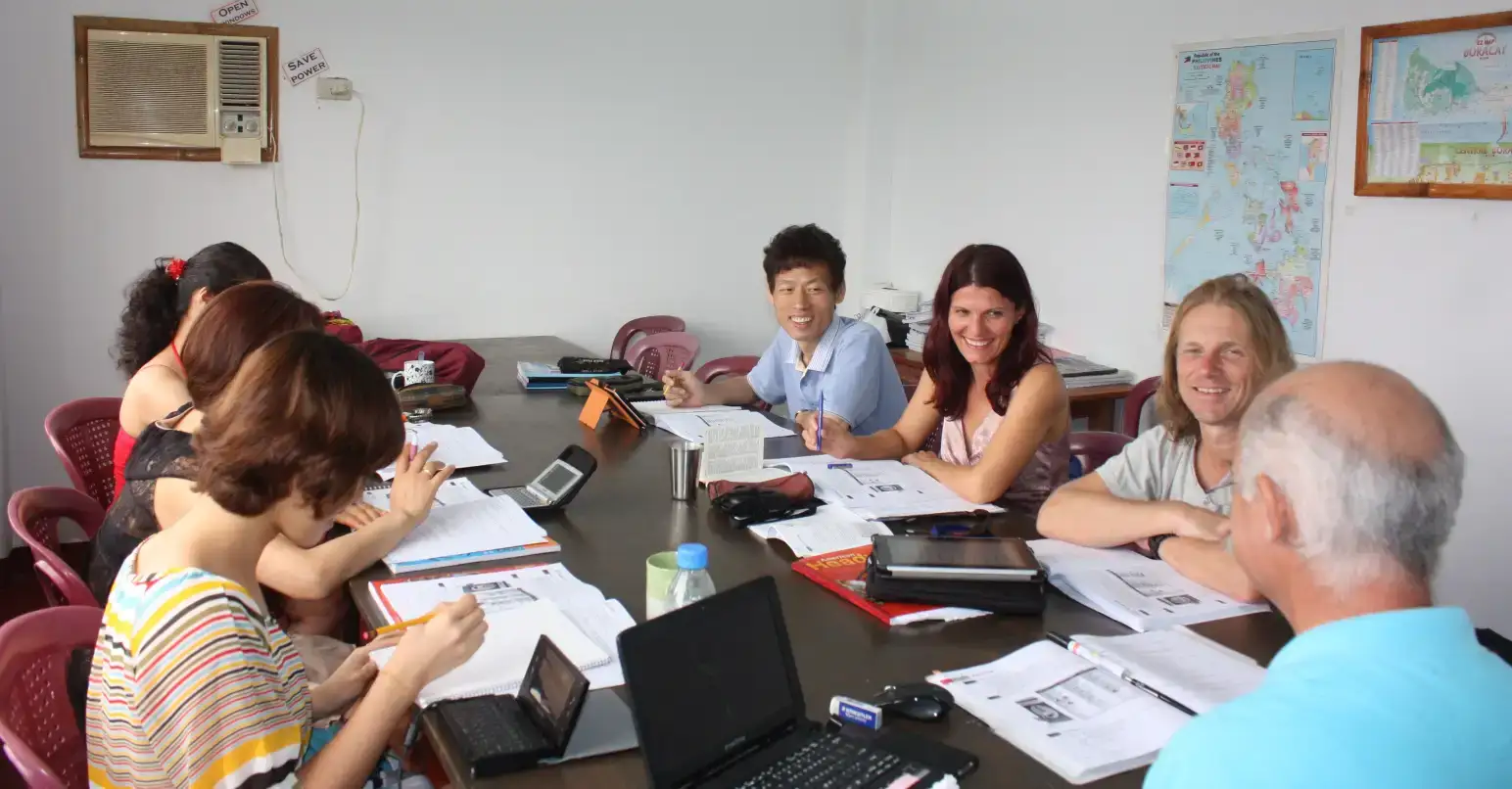 Class at Paradise English in Boracay