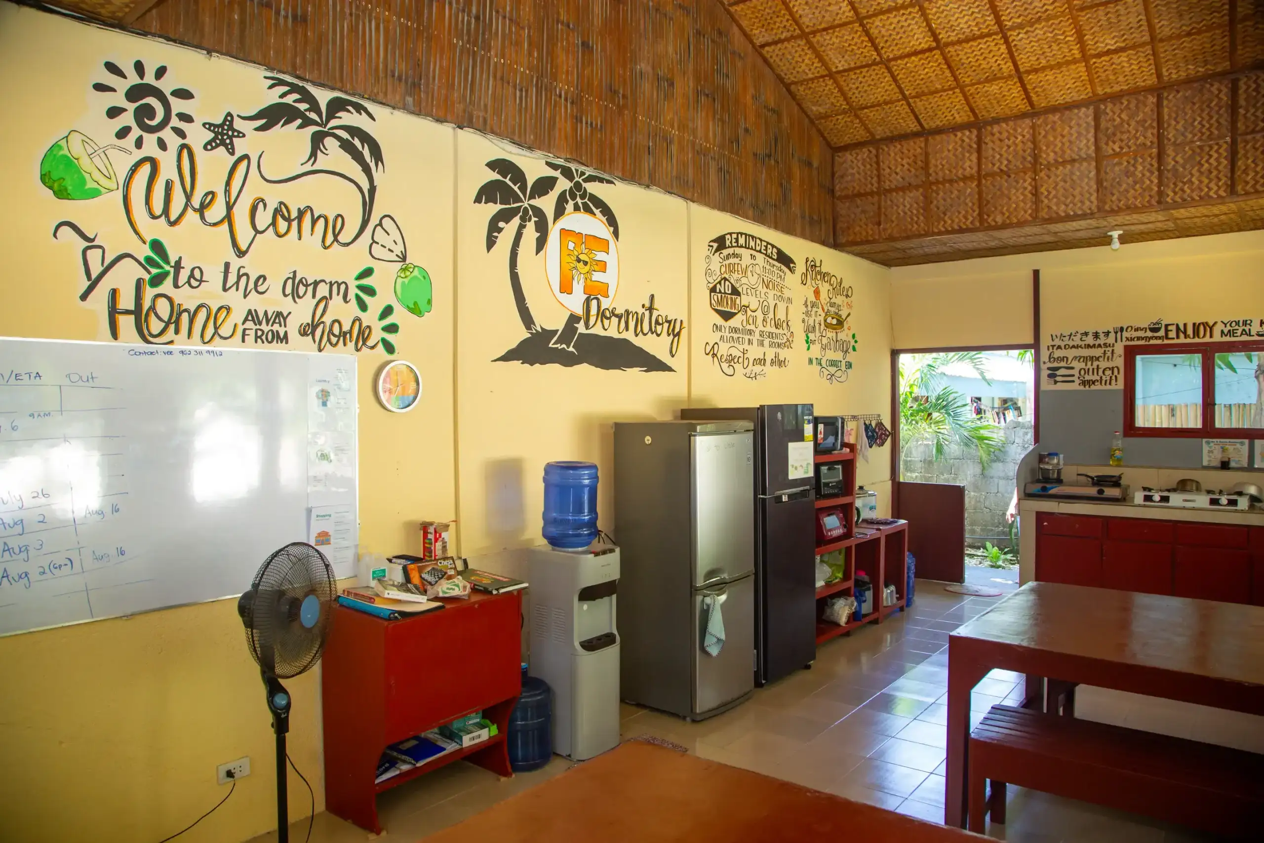 Student residence at Paradise English in Boracay